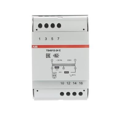 Safety transformer, TS, 40VA, 12 - 24V