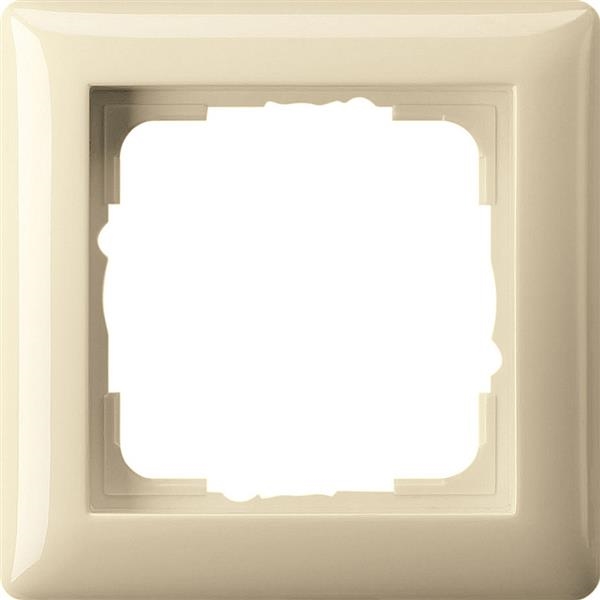 Cadre de finition simple Gira standard 55 Blanc crème brillant