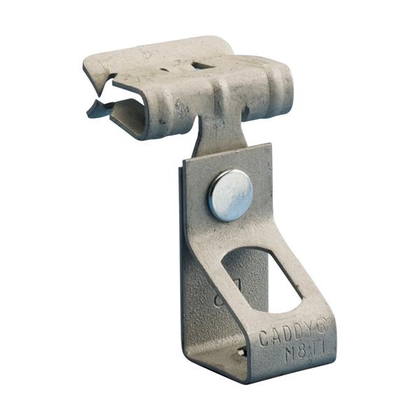 H-Ti / T rod to flange clip, M6 hole, threaded, 3 - 8mm flange