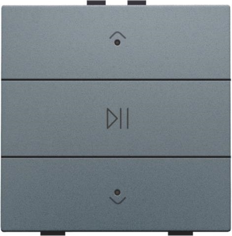 Commande audio simple avec Led pour Niko Home control Alu Steel