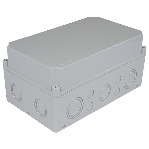 Verdeeldoos Grijs IP67 180 x 300 x 150mm met uitbreekopeningen