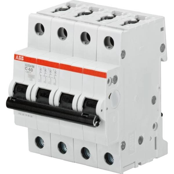 Disjoncteur tétrapolaire 10kA S204M courbe B 6A