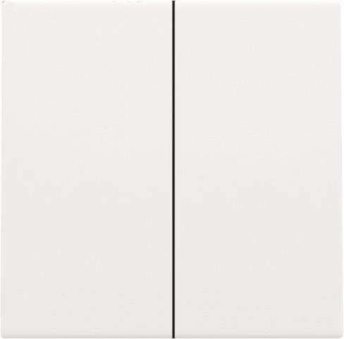 Set de finition pour interrupteur électronique double ou bouton - poussoir White Steel