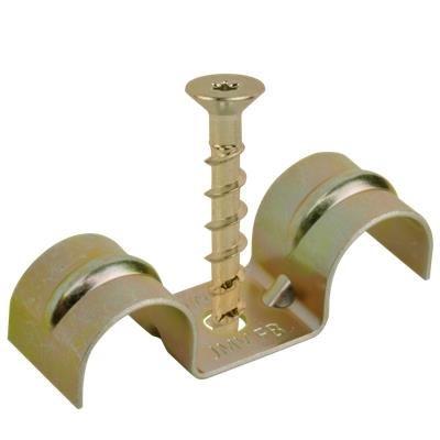 Double attache + cheville a  visser maintien de fonction 19mm