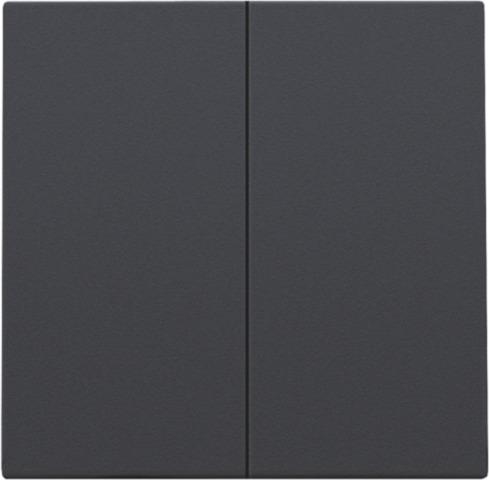 Set de finition pour interrupteur électronique double ou bouton - poussoir Anthracite