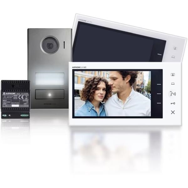 Videokit opbouw met 2 binnenposten (JVS1V + JV1FD)