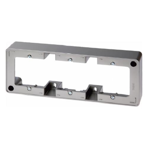 Cadre saillie 3 postes, Berker Q.1 Anthracite, Velours