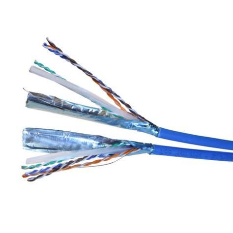 Kabel cat6 - FTP - 2 x 4 paren Lsoh - 500m - Blauw