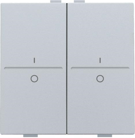 Touche double avec marquage I et 0 pour interrupteur sans fil ou bouton - poussoir 4 boutons de cde