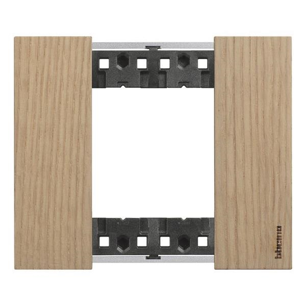 LNow - cover plate 2 modules Oak