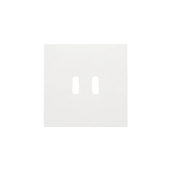 Afwerkingsset voor dubbele smart USB-C-lader Wit