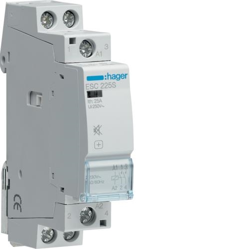 Contacteur silencieux - 2 x 25A - 230V - 2NO