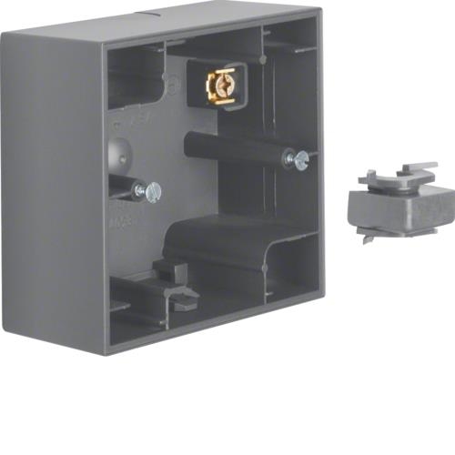 Surface-mounted, housing 1gang, K.1, Anthracite matt, lacquered