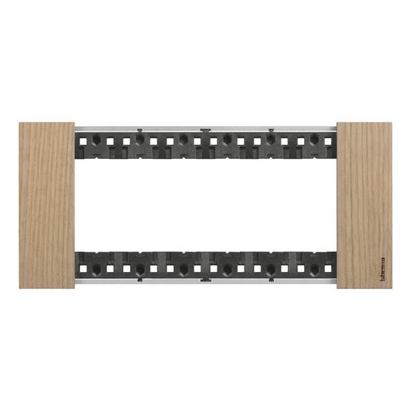 LNow - cover plate 6 modules Oak