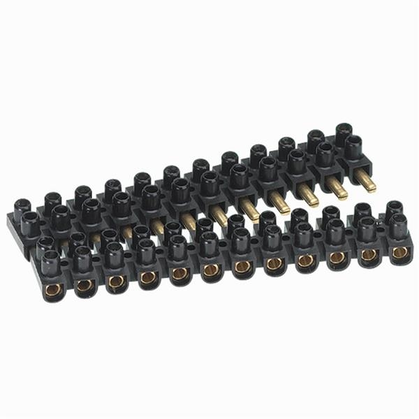 Suprem klemmenstrook stekkerverbinding capaciteit 10mm² - 25A - Zwart