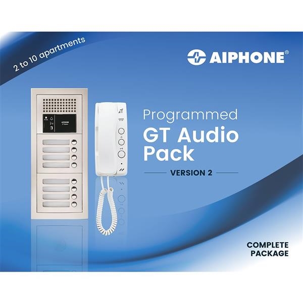 Kit parlophonie pour 5 appartements préprogrammé - poste extérieur encastré