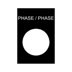 Etiket - Ø 22 - 30 x 40mm - Phase / Phase