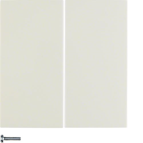 Button 2gang, S.1, White glossy
