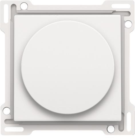 Afwerkingsset voor draaiknopdimmer of snelheidsregelaar White Steel