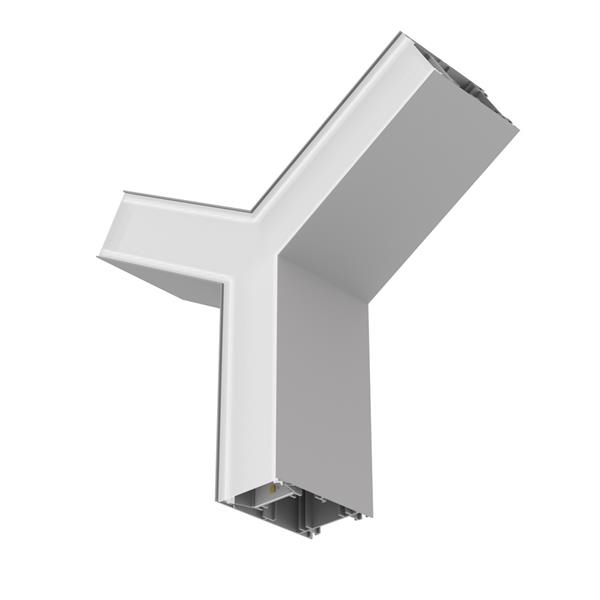 Office linear shape connectors prismatic Grey