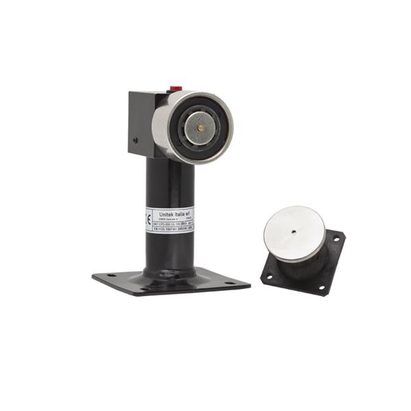 Elektro deurmagneet 50kg - muur - / vloerplaat 15cm