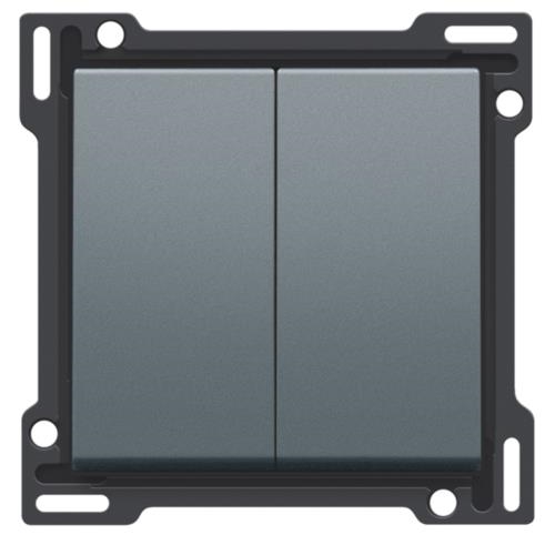 Set de finition pour interrupteur double allumage, interrupteur va & vient + bouton - poussoir