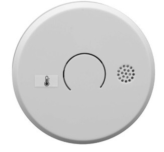 Heat alarm incl. 9V Lithium battery, lifespan approx. 10 year