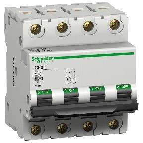 Modulaire automaat Multi 9 - C60H - 4 polen 50A curve C