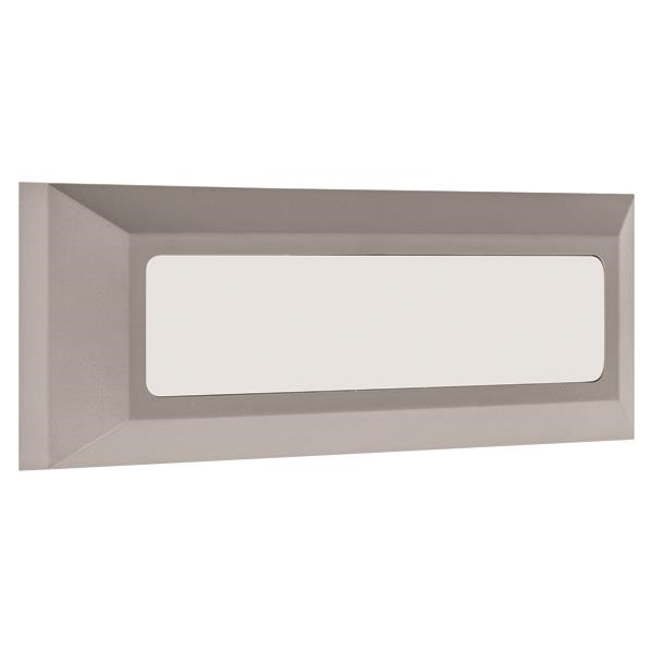 Applique murale 3W Gris IP65 rectangle 3000K