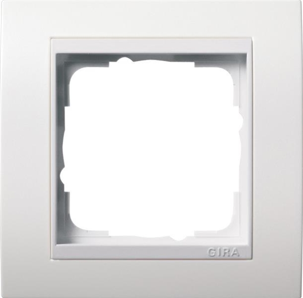 Cover frame 1 gang intermediate frame pure White Gira Event pure White