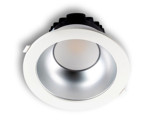 Downlight Led Komet 8'' 35W 3K - 4K IP54 diffuser + Alu mat - zonder driver