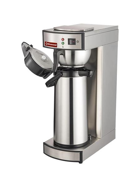 Espresso semi-automatic coffee machine with thermos