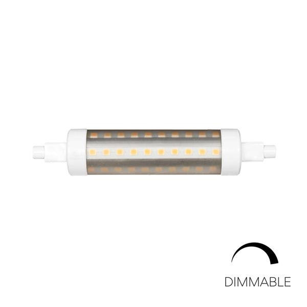 R7S tubular 118mm powerled 9W 230Vac 360° 3000K 935lm 118 x 23mm