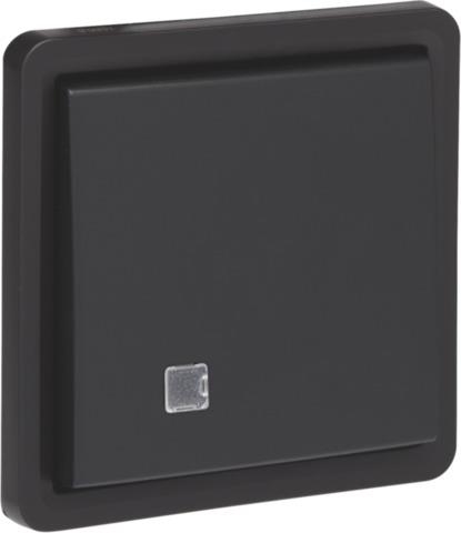 Splashproof, illuminable push button 10A / 250Vac with transparent window, screw terminals and a N.O