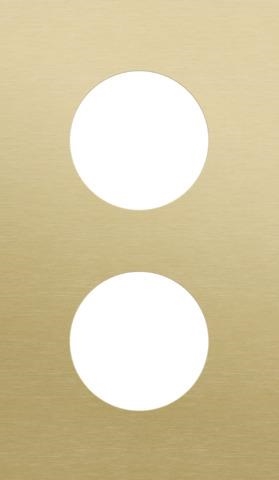 Plaque de recouvrement double, entraxe 60mm, pour 2 prises de courant, Niko Rocker et Niko Toggle, A