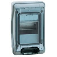 Coffret étanche 8 modules avec bornier - IP65 - Plexo