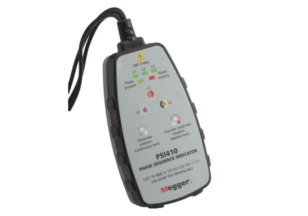 Spanningstester Fase rotatie indicator, CAT IV 600V, LED weergave