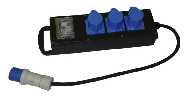 Bloc en caoutchouc 16A 2 x 230V