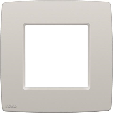 Afdekplaat enkelvoudig Light Grey