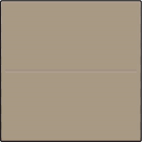 Touche simple pour interrupteur sans fil ou bouton - poussoir à 2 boutons de commande Bronze
