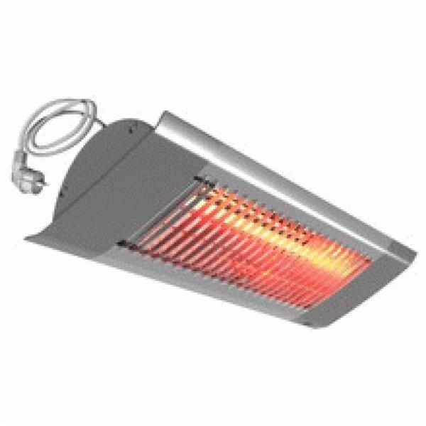 Halogeen straler voor terrasverwarming 1500W Grijs gerichte warmteverdeling