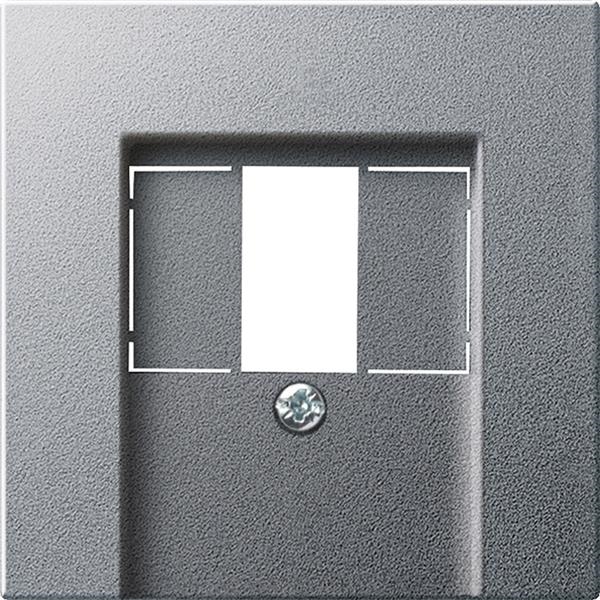 Afdekking TAE + stereo + Usb System 55 kleur Aluminium