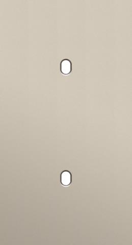 Plaque de recouvrement double, verticale 71mm d'entraxe, pour deux fonctions de commutation simple,
