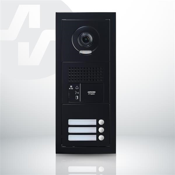 Pack de vidéophonie pour 3 appartements, Noir