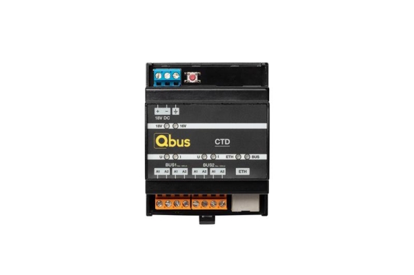 Controller maximum voor gemiddeld 2 x 75 Qbus modules inclusief voeding en Qbus Cloud bediening