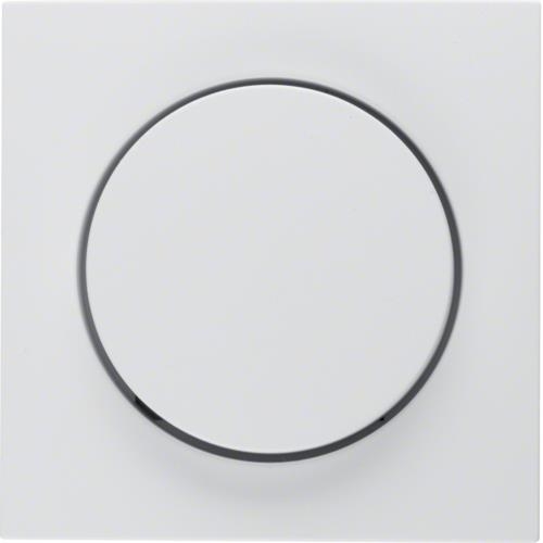 Centraalstuk met regelknop voor draaidimmer Berker S.1 / B.3 / B.7 Polarwit, mat