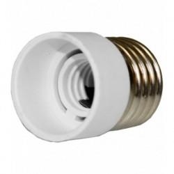 Adaptateur de soquet - E27 mâle - E14 femelle - Blanc