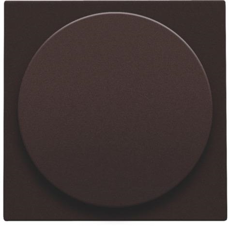 Afwerkingsset voor universele draaiknopdimmer of extentie dark Brown