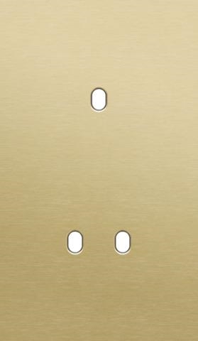 Double cover plate, vertical 60mm center distance, for single and double switching function, Niko T