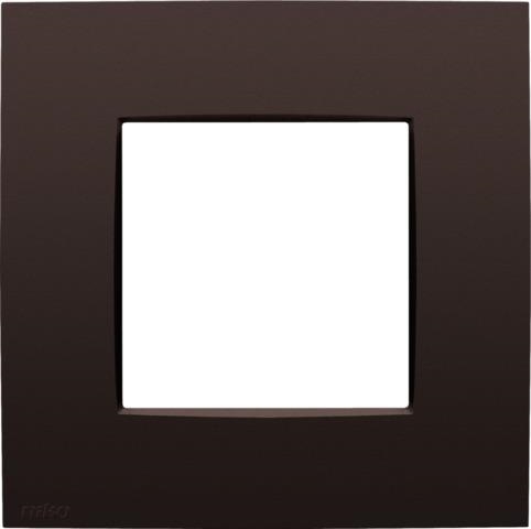 Plaque de recouvrement simple, couleur Niko intense dark Brown coated